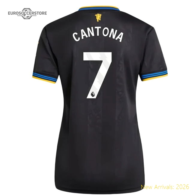 2025-2026 Man Utd Authentic Third Shirt (Womens) (Cantona 7)-The Soccer Shirt Hub