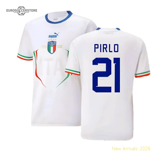 2022-2023 Italy Away Shirt (PIRLO 21)-The Soccer Shirt Hub