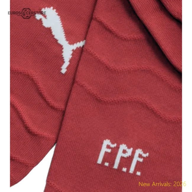 2026-2027 Portugal Home Socks (Red)-The Soccer Shirt Hub