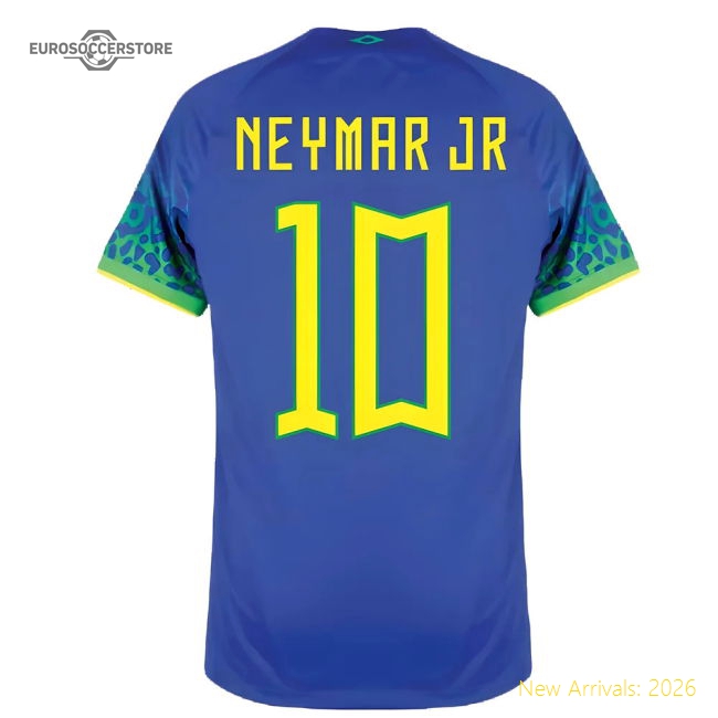 2022-2023 Brazil Away Shirt (NEYMAR JR 10)-The Soccer Shirt Hub