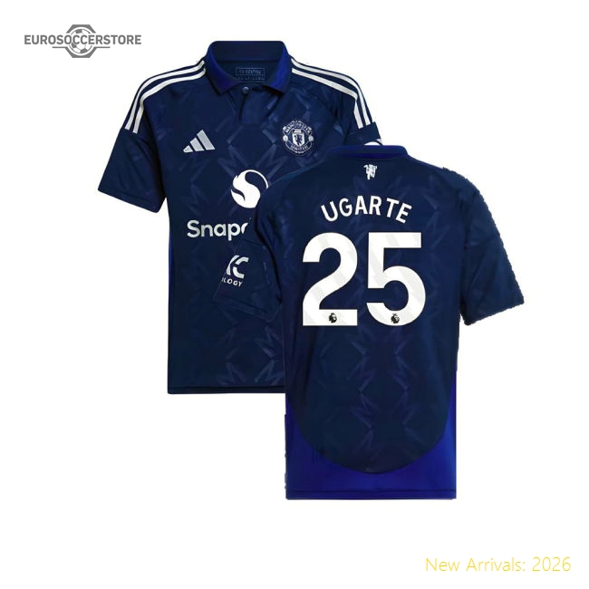 2024-2025 Man Utd Away Shirt (Kids) (Ugarte 25)-The Soccer Shirt Hub