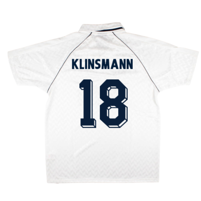 Tottenham 1989 Retro Hummel Home Shirt (Klinsmann 18)-The Soccer Shirt Hub