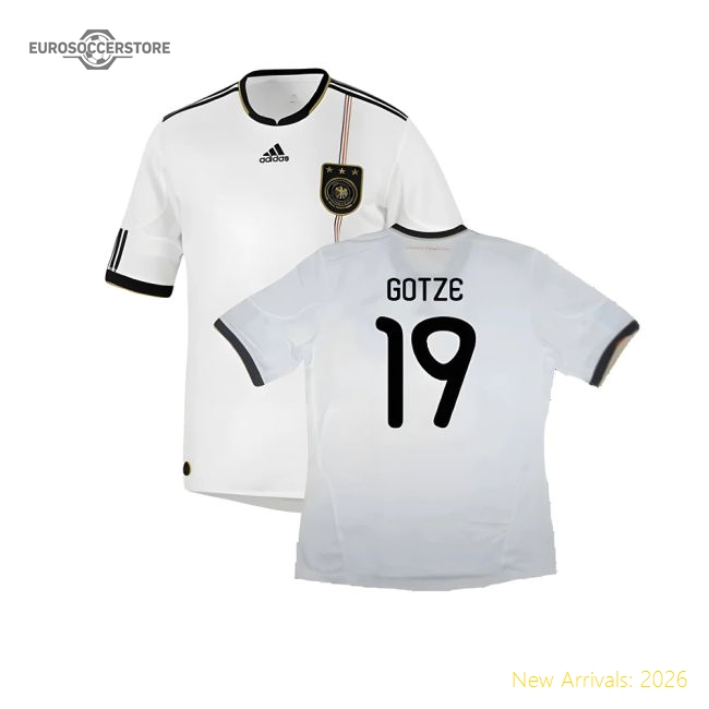 Germany 2010-11 Home Shirt ((Good) S) (GOTZE 19)-The Soccer Shirt Hub