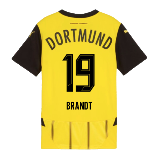 2024-2025 Borussia Dortmund Home Shirt (Kids) (Brandt 19)-The Soccer Shirt Hub
