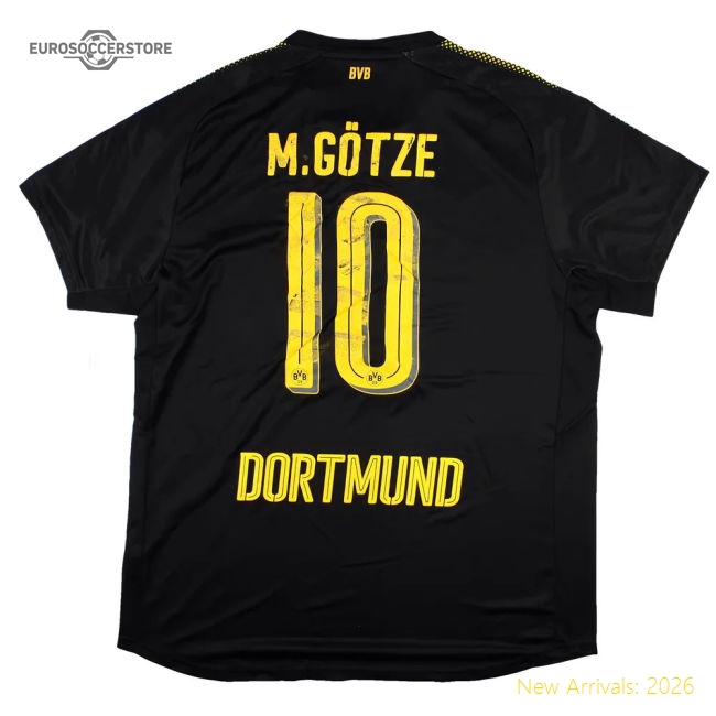 Borussia Dortmund 2017-18 Away Shirt (XL) Gotze #10 (Good)-The Soccer Shirt Hub