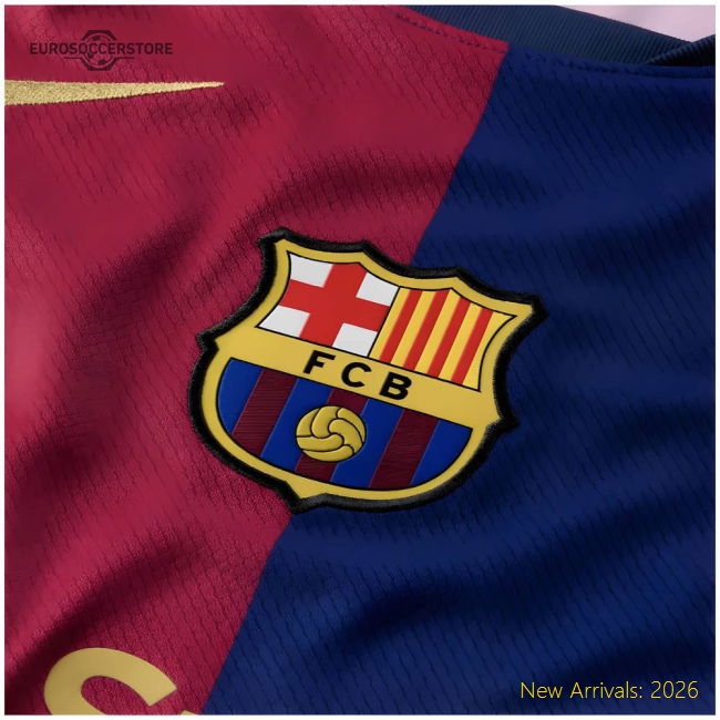 2024-2025 Barcelona Long Sleeve Home Shirt-The Soccer Shirt Hub