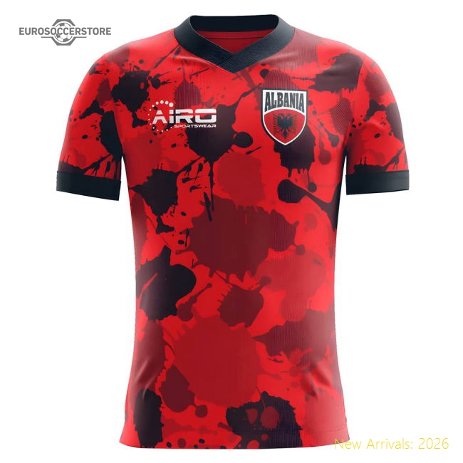 2025-2026 Albania Home Concept Football Shirt - Womens-The Soccer Shirt Hub