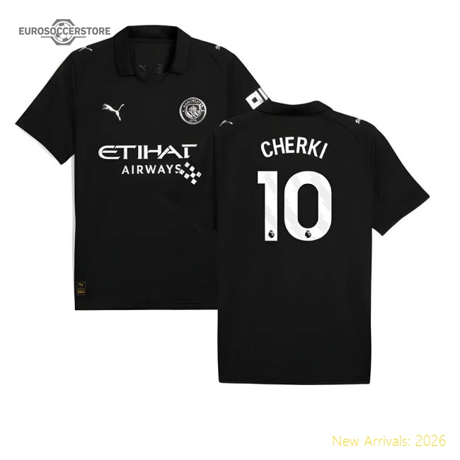 2025-2026 Man City Away Shirt (Cherki 10)-The Soccer Shirt Hub