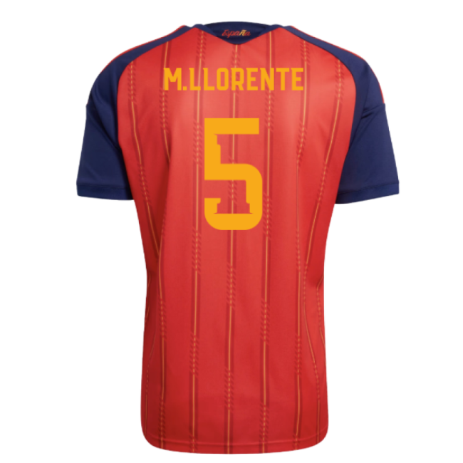 2026-2027 Spain Home Shirt (M.Llorente 5)-The Soccer Shirt Hub