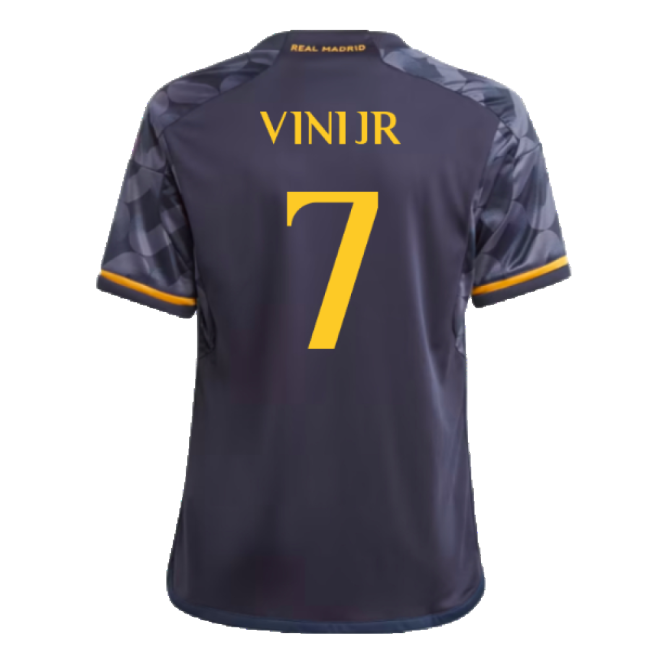 2023-2024 Real Madrid Away Shirt (Kids) (Vini Jr. 7)-The Soccer Shirt Hub