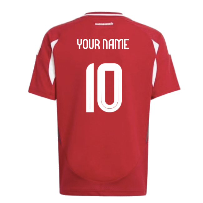 2024-2025 Hungary Home Shirt (Kids) (Your Name)-The Soccer Shirt Hub