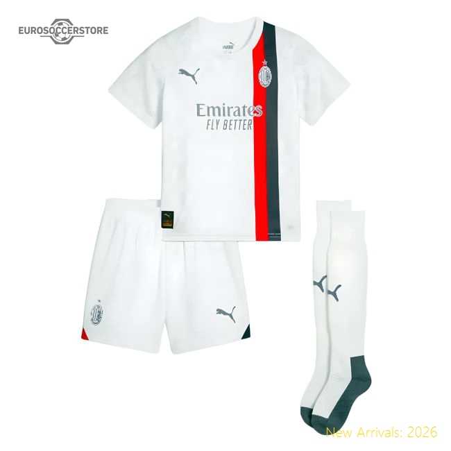 2023-2024 AC Milan Away Mini Kit-The Soccer Shirt Hub