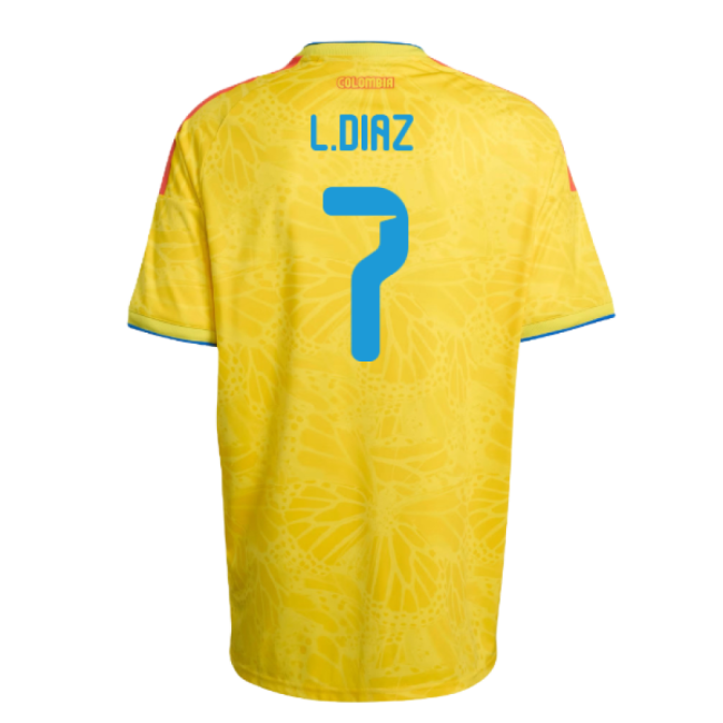 2026-2027 Colombia Home Shirt (L.Diaz 7)-The Soccer Shirt Hub