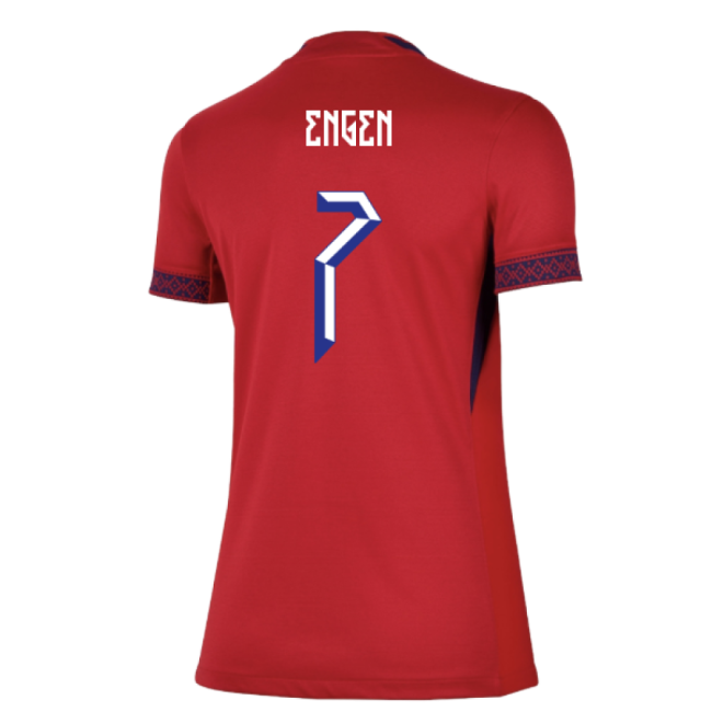 2025-2026 Norway Womens Team Home Shirt (Ladies) (Engen 7)-The Soccer Shirt Hub