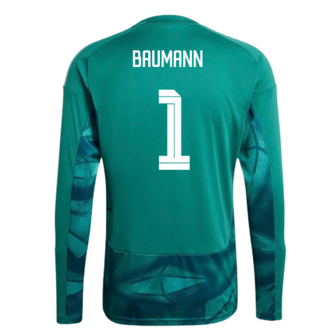 2026-2027 Germany Home Goalkeeper Shirt (Active Green) (Baumann 1)-The Soccer Shirt Hub