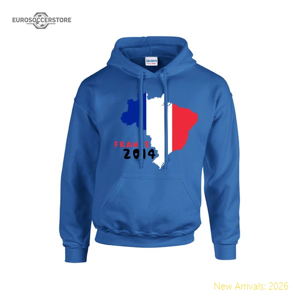 France 2014 Country Flag Hoody (blue)-The Soccer Shirt Hub