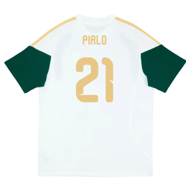 2026-2027 Italy Training Tee (White) (Pirlo 21)-The Soccer Shirt Hub