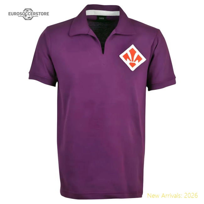Fiorentina 1940s S/Sleeve Retro Football Shirt-The Soccer Shirt Hub
