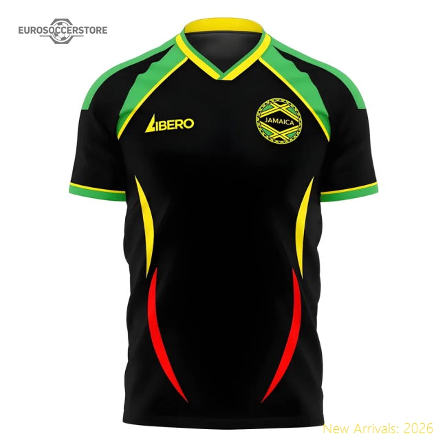 Jamaica 2006 Style Away Concept Shirt (Libero)-The Soccer Shirt Hub