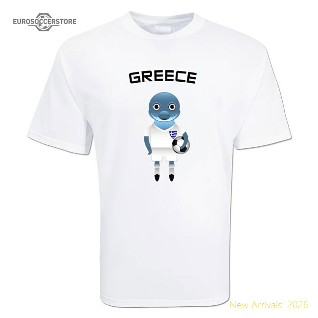 Greece Mascot Soccer T-shirt-The Soccer Shirt Hub
