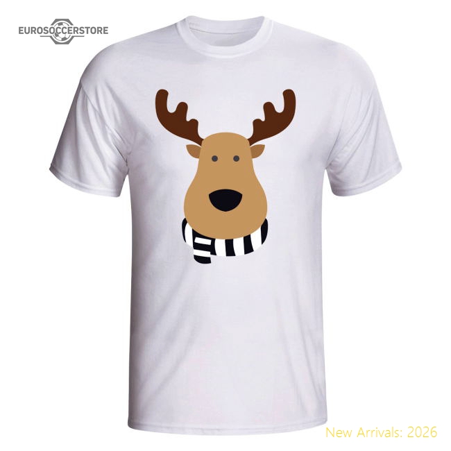 Newcastle Rudolph Supporters T-shirt (white)-The Soccer Shirt Hub