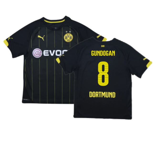 Borussia Dortmund 2014-16 Away Shirt ((Excellent) S) (Gundogan 8)-The Soccer Shirt Hub