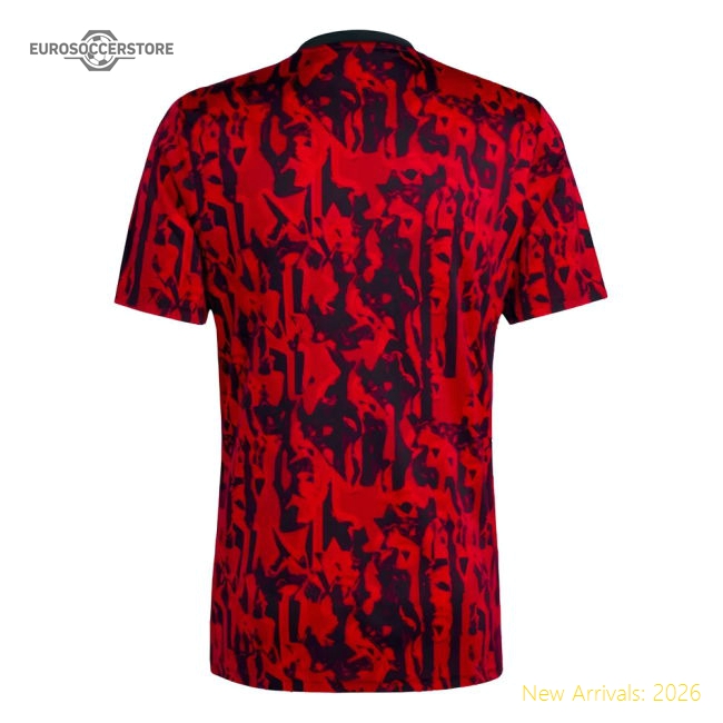 2023-2024 Man Utd Pre-Match Shirt (Red)-The Soccer Shirt Hub
