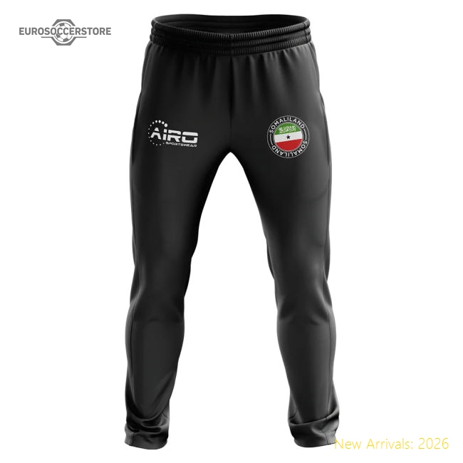 Somaliland Concept Football Training Pants (Black)-The Soccer Shirt Hub
