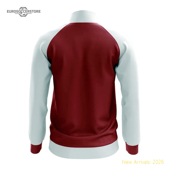 Denmark Concept Football Track Jacket (Red)-The Soccer Shirt Hub