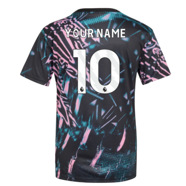 2025-2026 Liverpool Pre Match Shirt (Black) - Womens (Your Name)-The Soccer Shirt Hub
