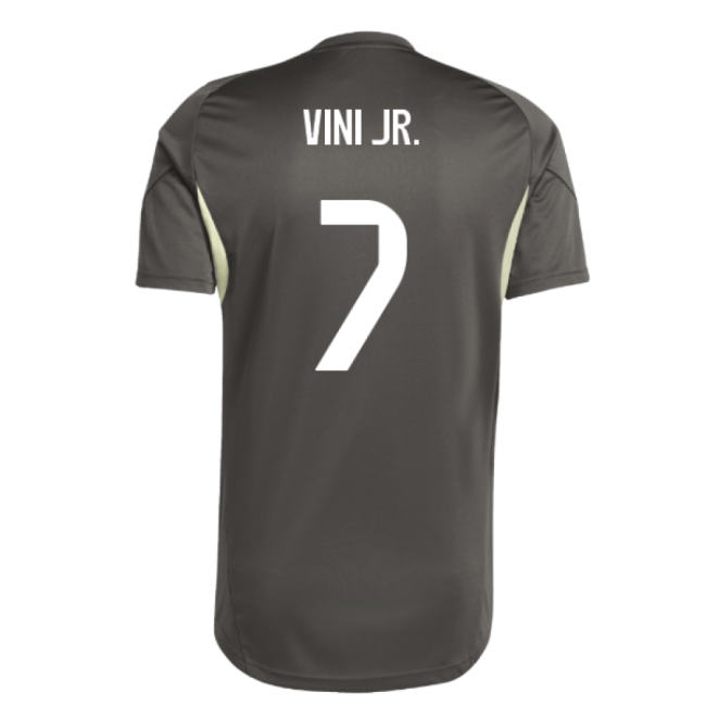 2025-2026 Real Madrid Training Jersey (Utility Grey) (Vini Jr. 7)-The Soccer Shirt Hub