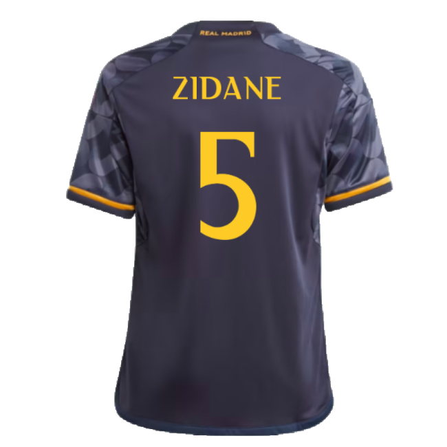 2023-2024 Real Madrid Away Shirt (Kids) (Zidane 5)-The Soccer Shirt Hub