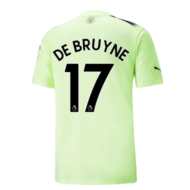 2022-2023 Man City Third Shirt (DE BRUYNE 17)-The Soccer Shirt Hub