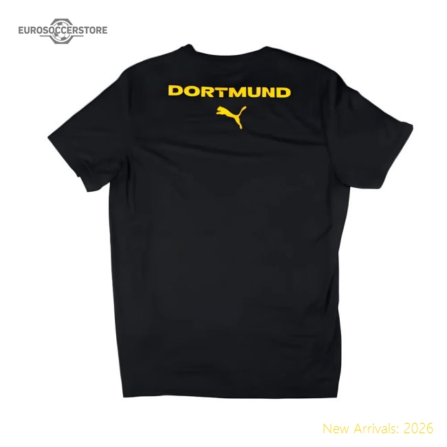 2024-2025 Borussia Dortmund Casuals Tee (Black)-The Soccer Shirt Hub