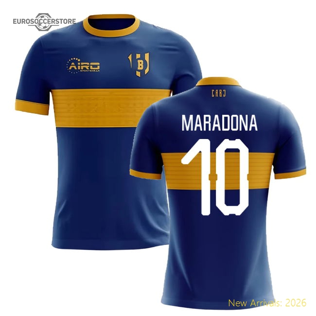 2025-2026 Boca Juniors Home Concept Football Shirt (MARADONA 10)-The Soccer Shirt Hub