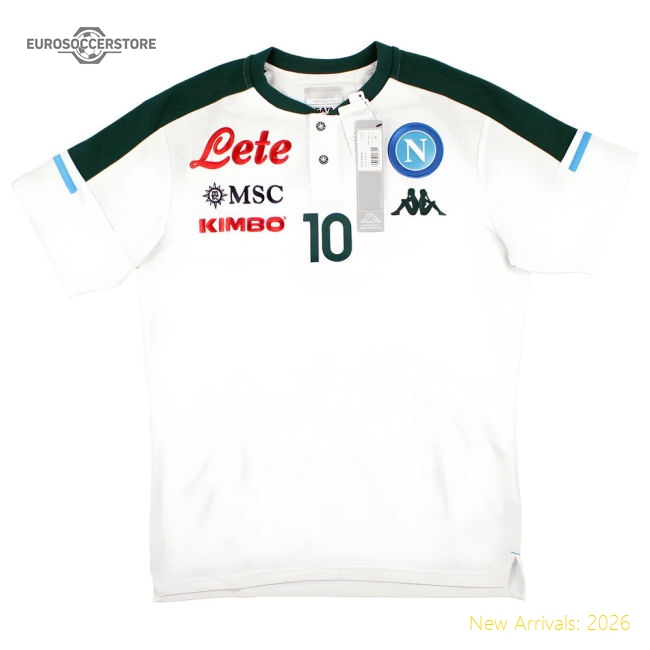 Napoli 2020-21 Kappa Training Shirt #10 (M) (Excellent)-The Soccer Shirt Hub