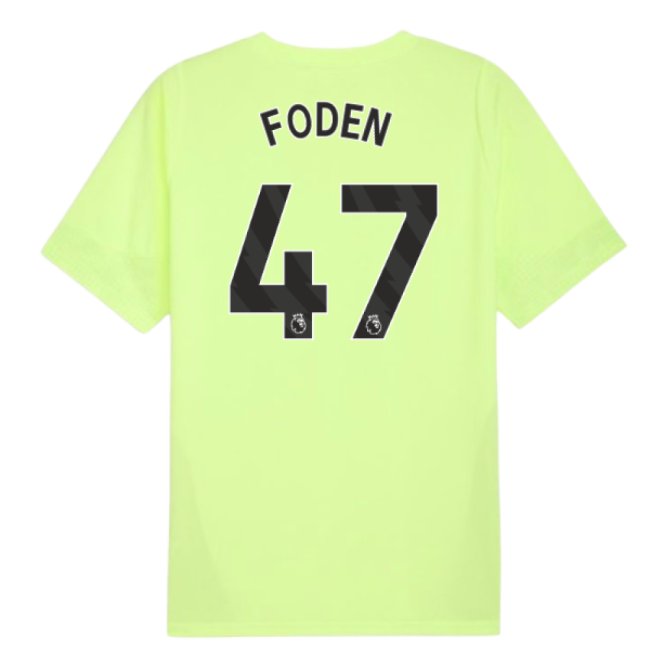 2025-2026 Man City Training Jersey (Fizzy Apple) (Foden 47)-The Soccer Shirt Hub