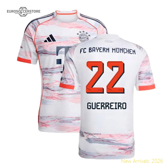 2025-2026 Bayern Munich Away Shirt (Guerreiro 22)-The Soccer Shirt Hub