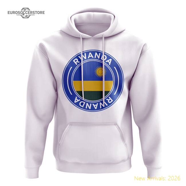 Rwanda Football Badge Hoodie (Sky)-The Soccer Shirt Hub