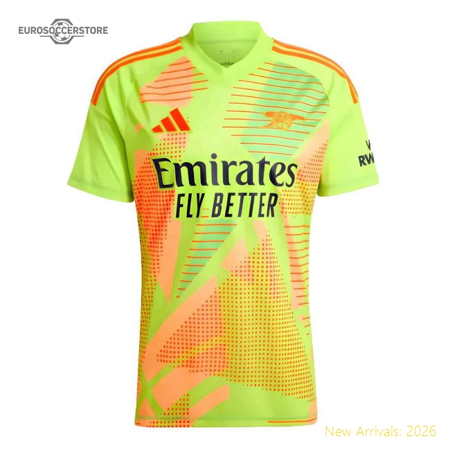 2024-2025 Arsenal Home Goalkeeper Shirt (Yellow)-The Soccer Shirt Hub