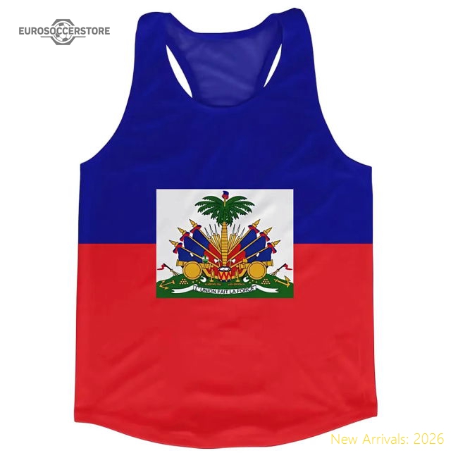 Haiti Flag Running Vest-The Soccer Shirt Hub