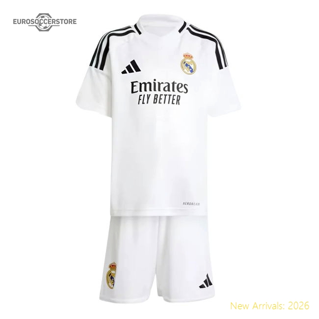 2024-2025 Real Madrid Home Mini Kit (Mbappe 9)-The Soccer Shirt Hub