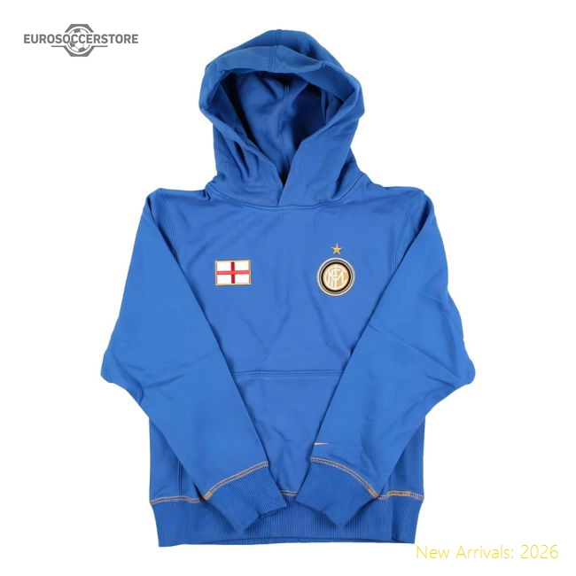 2011-2012 Inter Milan Core Hoody (Blue) - Kids-The Soccer Shirt Hub