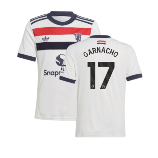2024-2025 Man Utd Third Shirt (Kids) (Garnacho 17)-The Soccer Shirt Hub
