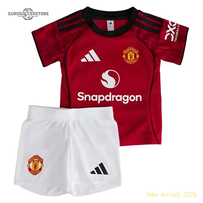 2025-2026 Man Utd Home Baby Kit-The Soccer Shirt Hub