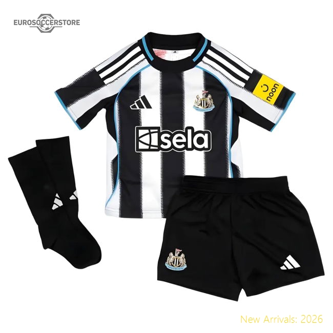 2025-2026 Newcastle Home Mini Kit-The Soccer Shirt Hub