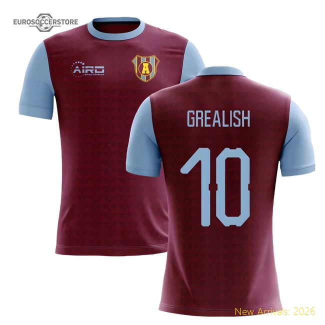 2025-2026 Villa Home Concept Football Shirt (Grealish 10)-The Soccer Shirt Hub