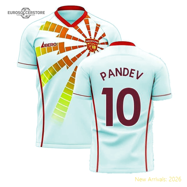 North Macedonia 2025-2026 Away Concept Shirt (Libero) (Pandev 10)-The Soccer Shirt Hub