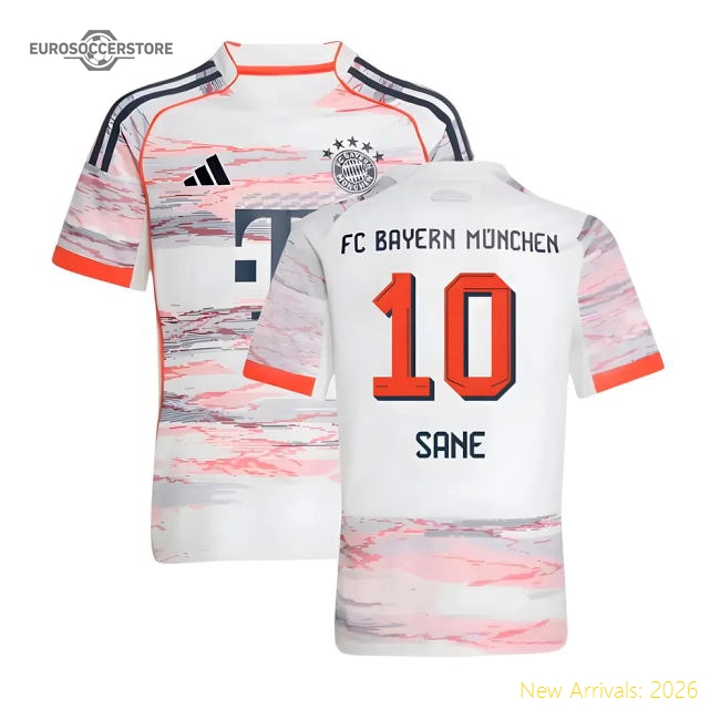 2025-2026 Bayern Munich Away Shirt (Kids) (Sane 10)-The Soccer Shirt Hub