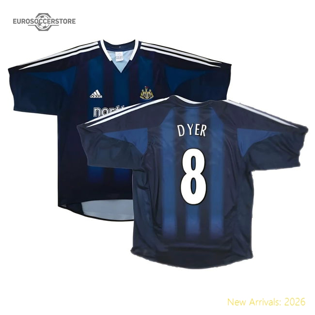 Newcastle United 2004-05 Away Shirt ((Excellent) S) (Dyer 8)-The Soccer Shirt Hub